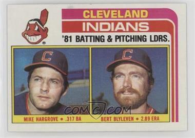 1982 Topps - [Base] #559 - Team Checklist - Mike Hargrove, Bert Blyleven