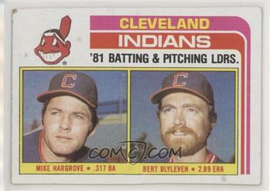 1982 Topps - [Base] #559 - Team Checklist - Mike Hargrove, Bert Blyleven