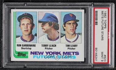 1982 Topps - [Base] #623 - Future Stars - Ron Gardenhire, Terry Leach, Tim Leary [PSA 9 MINT]