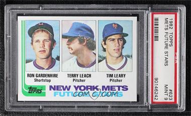 1982 Topps - [Base] #623 - Future Stars - Ron Gardenhire, Terry Leach, Tim Leary [PSA 9 MINT]