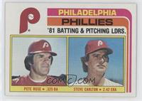 Team Checklist - Pete Rose, Steve Carlton