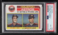 Team Checklist - Art Howe, Nolan Ryan [PSA 6 EX‑MT]