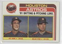 Team Checklist - Art Howe, Nolan Ryan [EX to NM]