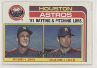 Team Checklist - Art Howe, Nolan Ryan