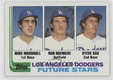 1982 Topps - [Base] #681 - Future Stars - Mike Marshall, Ron Roenicke, Steve Sax