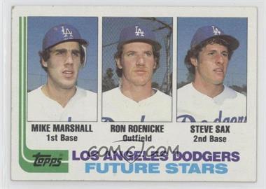 1982 Topps - [Base] #681 - Future Stars - Mike Marshall, Ron Roenicke, Steve Sax