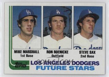 1982 Topps - [Base] #681 - Future Stars - Mike Marshall, Ron Roenicke, Steve Sax