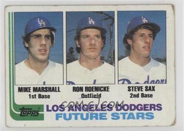 1982 Topps - [Base] #681 - Future Stars - Mike Marshall, Ron Roenicke, Steve Sax [Poor to Fair]