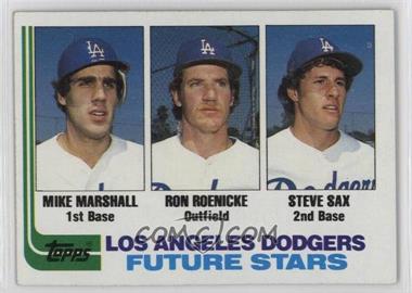 1982 Topps - [Base] #681 - Future Stars - Mike Marshall, Ron Roenicke, Steve Sax