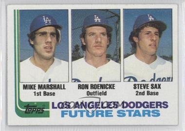 1982 Topps - [Base] #681 - Future Stars - Mike Marshall, Ron Roenicke, Steve Sax
