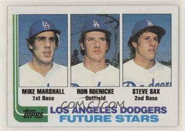 1982 Topps - [Base] #681 - Future Stars - Mike Marshall, Ron Roenicke, Steve Sax