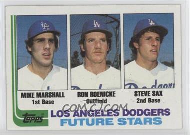 1982 Topps - [Base] #681 - Future Stars - Mike Marshall, Ron Roenicke, Steve Sax