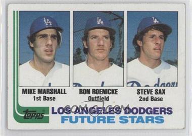 1982 Topps - [Base] #681 - Future Stars - Mike Marshall, Ron Roenicke, Steve Sax