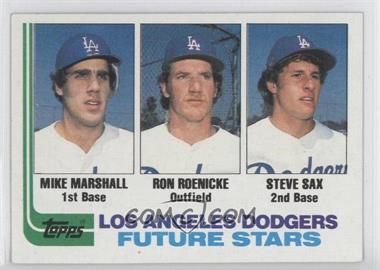 1982 Topps - [Base] #681 - Future Stars - Mike Marshall, Ron Roenicke, Steve Sax