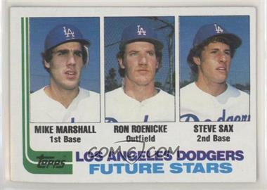 1982 Topps - [Base] #681 - Future Stars - Mike Marshall, Ron Roenicke, Steve Sax