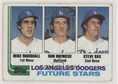 1982 Topps - [Base] #681 - Future Stars - Mike Marshall, Ron Roenicke, Steve Sax