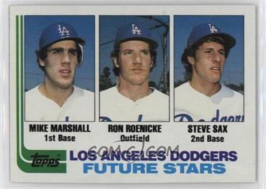 1982 Topps - [Base] #681 - Future Stars - Mike Marshall, Ron Roenicke, Steve Sax