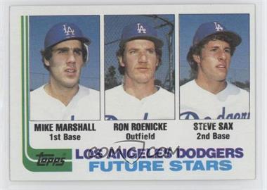 1982 Topps - [Base] #681 - Future Stars - Mike Marshall, Ron Roenicke, Steve Sax