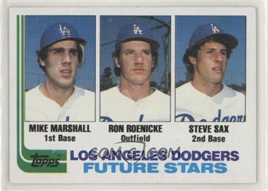 1982 Topps - [Base] #681 - Future Stars - Mike Marshall, Ron Roenicke, Steve Sax