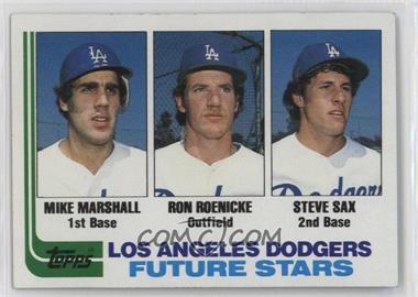 1982 Topps - [Base] #681 - Future Stars - Mike Marshall, Ron Roenicke, Steve Sax