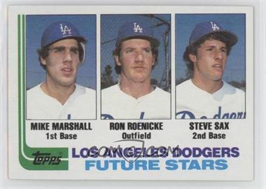 1982 Topps - [Base] #681 - Future Stars - Mike Marshall, Ron Roenicke, Steve Sax