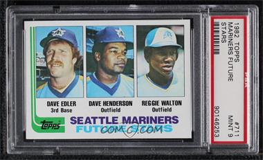 1982 Topps - [Base] #711 - Future Stars - Dave Edler, Dave Henderson, Reggie Walton [PSA 9 MINT]