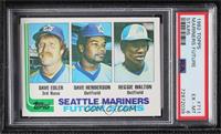 Future Stars - Dave Edler, Dave Henderson, Reggie Walton [PSA 6 EX…