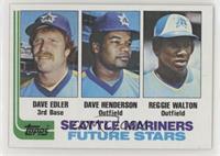 Future Stars - Dave Edler, Dave Henderson, Reggie Walton