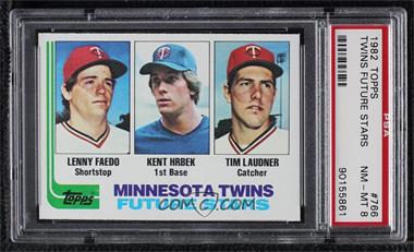 1982 Topps - [Base] #766 - Future Stars - Lenny Faedo, Kent Hrbek, Tim Laudner [PSA 8 NM‑MT]