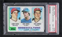 Future Stars - Lenny Faedo, Kent Hrbek, Tim Laudner [PSA 8 NM‑M…