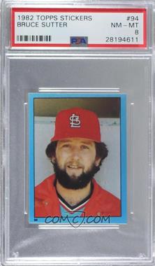 1982 Topps Album Stickers - [Base] #94 - Bruce Sutter [PSA 8 NM‑MT]