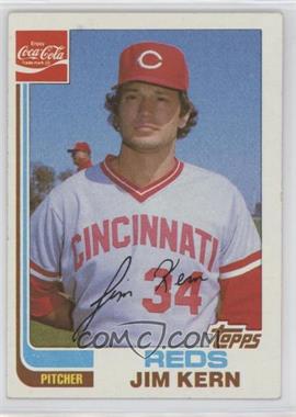 1982 Topps Coca-Cola Team Sets - Cincinnati Reds #11 - Jim Kern