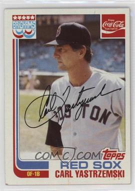 1982 Topps Coca-Cola/Brighams's Boston Red Sox - [Base] #22 - Carl Yastrzemski