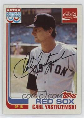 1982 Topps Coca-Cola/Brighams's Boston Red Sox - [Base] #22 - Carl Yastrzemski