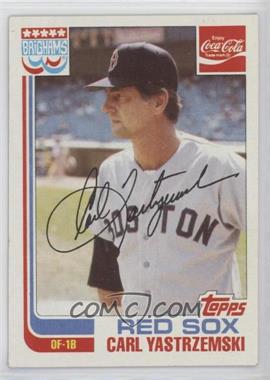 1982 Topps Coca-Cola/Brighams's Boston Red Sox - [Base] #22 - Carl Yastrzemski