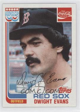 1982 Topps Coca-Cola/Brighams's Boston Red Sox - [Base] #6 - Dwight Evans