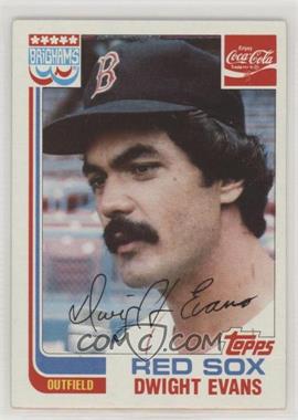 1982 Topps Coca-Cola/Brighams's Boston Red Sox - [Base] #6 - Dwight Evans