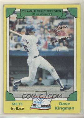 1982 Topps Drake's Big Hitters - Food Issue [Base] #21 - Dave Kingman [EX to NM]