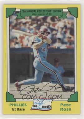1982 Topps Drake's Big Hitters - Food Issue [Base] #28 - Pete Rose