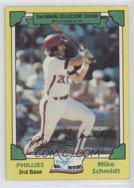 1982 Topps Drake's Big Hitters - Food Issue [Base] #29 - Mike Schmidt [Poor to Fair]