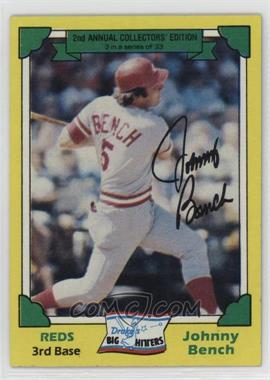 1982 Topps Drake's Big Hitters - Food Issue [Base] #3 - Johnny Bench [EX to NM]