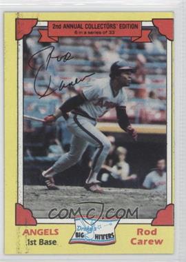 1982 Topps Drake's Big Hitters - Food Issue [Base] #6 - Rod Carew