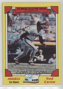 1982 Topps Drake's Big Hitters - Food Issue [Base] #6 - Rod Carew