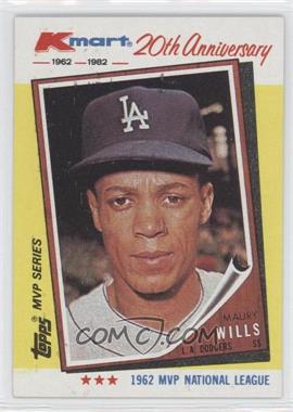 1982 Topps Kmart MVP Series - Box Set [Base] #2 - Maury Wills