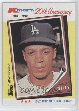 1982 Topps Kmart MVP Series - Box Set [Base] #2 - Maury Wills