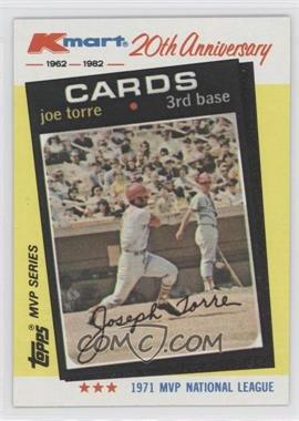 1982 Topps Kmart MVP Series - Box Set [Base] #20 - Joe Torre