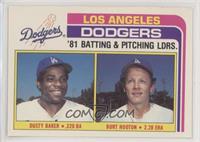 Team Checklist - Dusty Baker, Burt Hooton