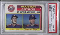 Team Checklist - Art Howe, Nolan Ryan [PSA 8 NM‑MT]