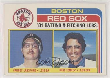 1982 Topps Team Checklists Sheet - Cut Singles #786 - Team Checklist - Carney Lansford, Mike Torrez