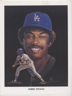 1982 Union Oil Volpe Los Angeles Dodgers - [Base] #_DETH - Derrel Thomas [Noted]